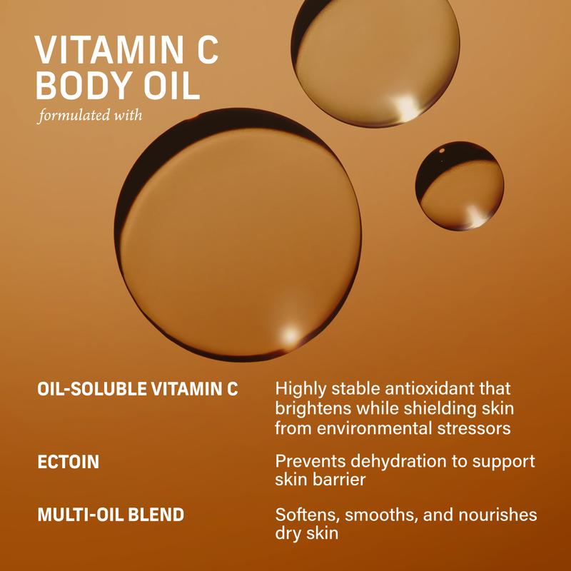 Golden oil droplets